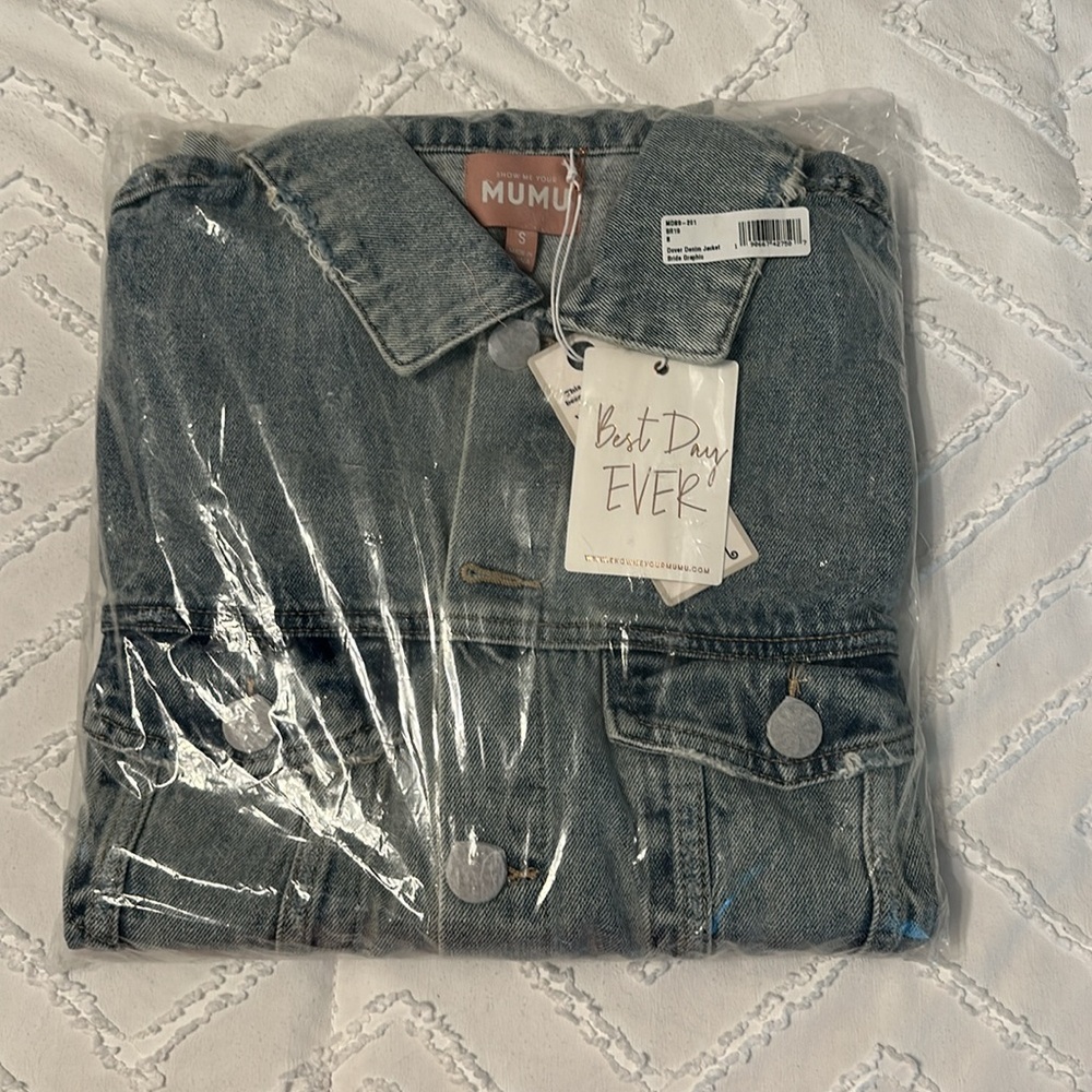 Show Me Your Mumu Dover Denim Jacket - Bride Graphic - Picture 5 of 6